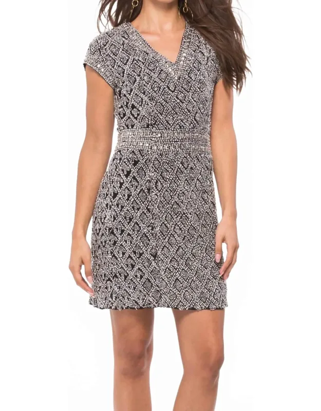 Beaded Mini Dress