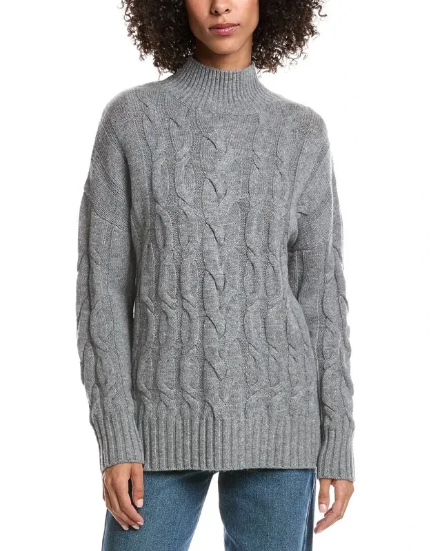 Luxe Wool & Cashmere-blend Cable Sweater