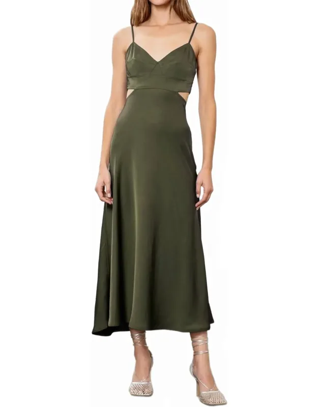 Cut Out Slip Midi Dress