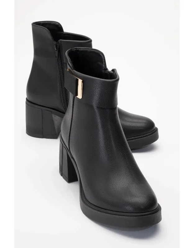 Rashe Block Heel Zip Boot