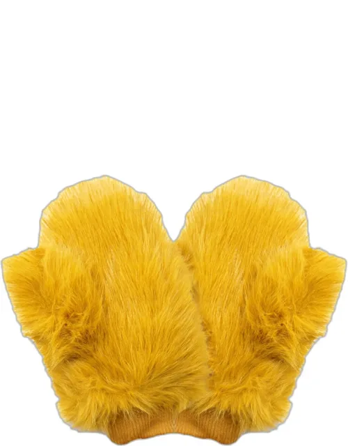 Faux Fur Mittens