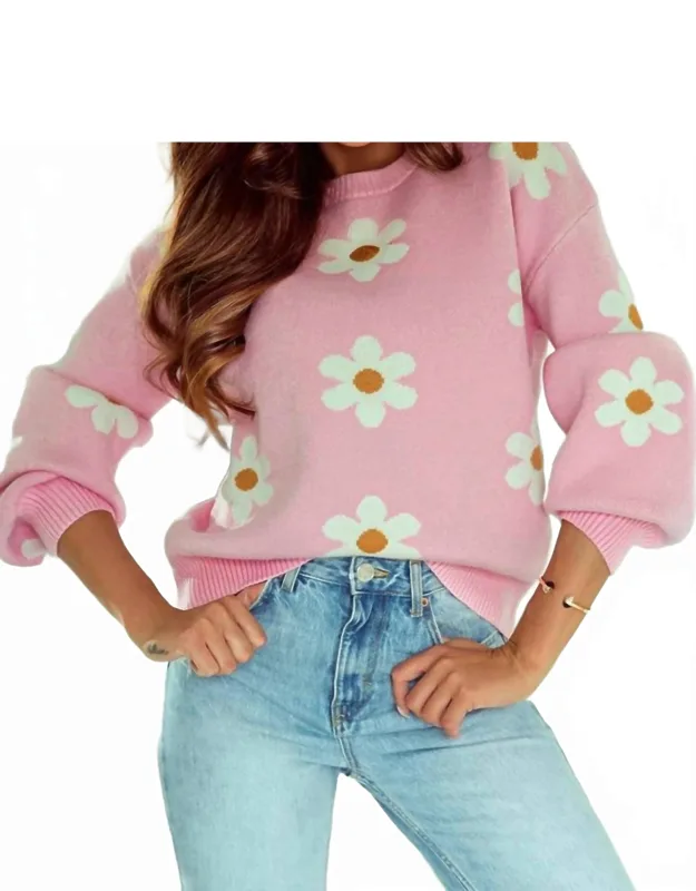 Mariah Floral Pattern Sweater
