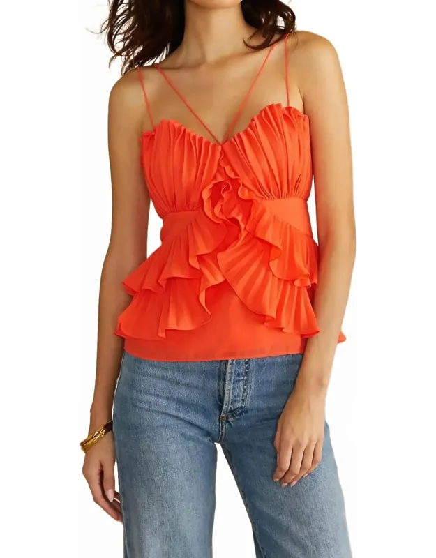 Pleated Shell Top
