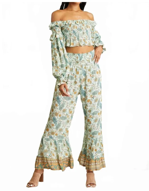 Paisley Bell Bottom Pants