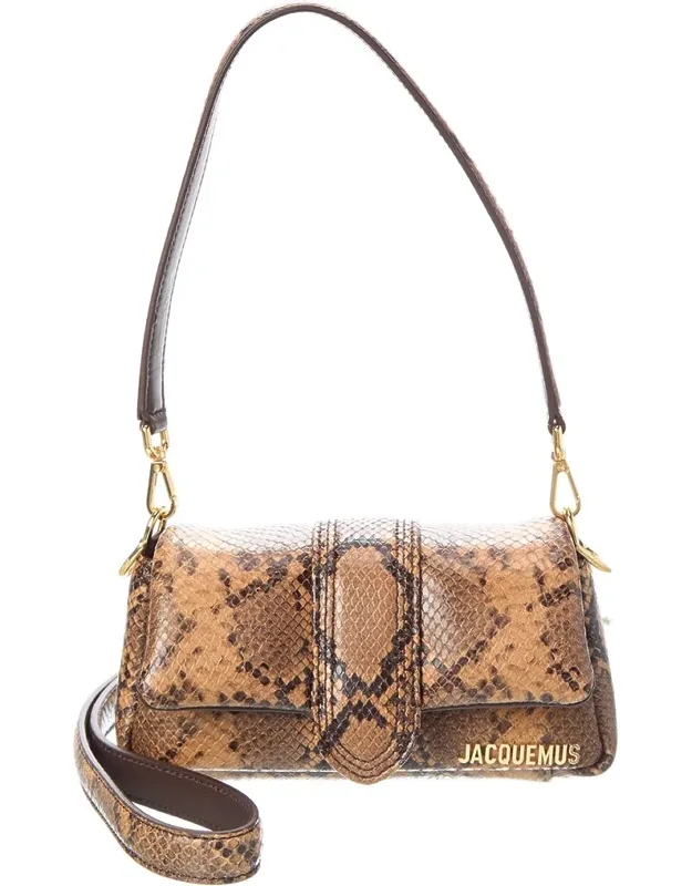 Le Petit Bambimou Python-embossed Leather Shoulder Bag