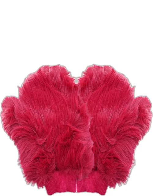 Faux Fur Mittens
