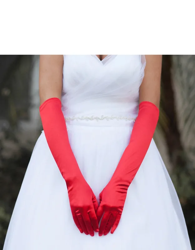 Satin Wedding Gloves
