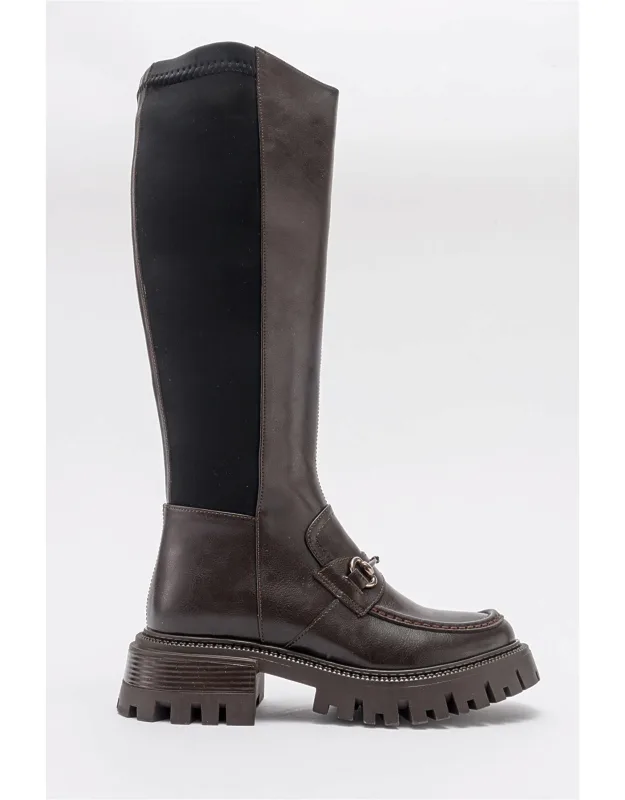 Chapel Buckle Stretch Boot