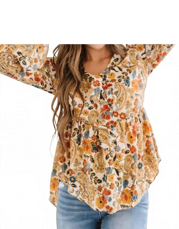 Floral Boho Blouse