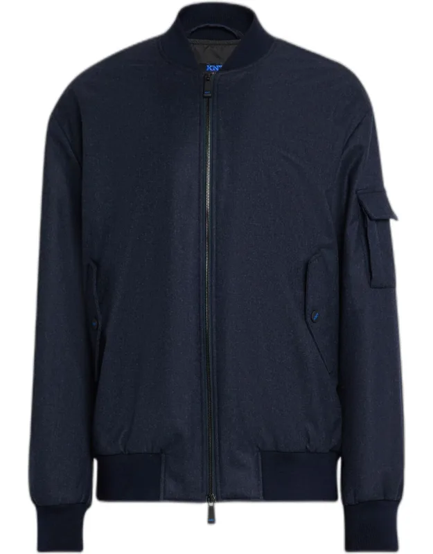 Zip-front Bomber Jacket