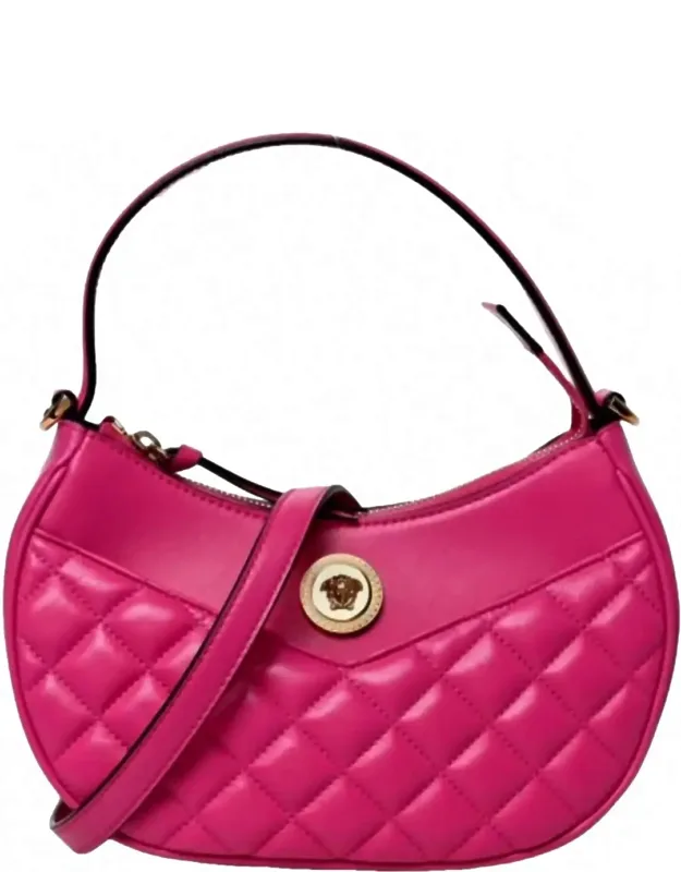 La Medusa Half Moon Hobo Shoulder Crossbody Bag