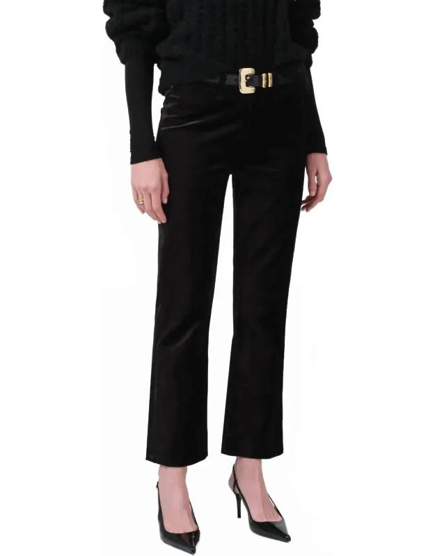 Isola Velvet Cropped Trousers