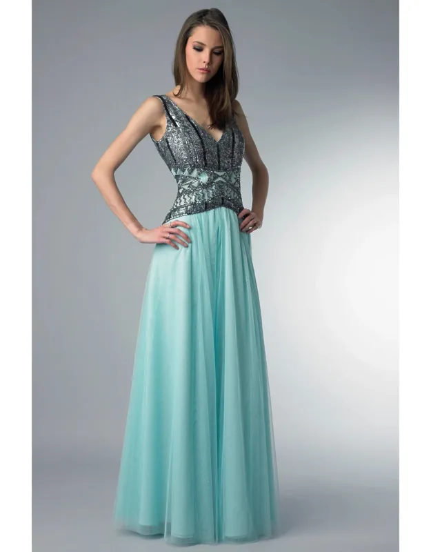 Art Deco Sleeveless Evening Dress