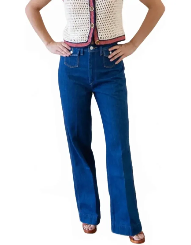 70's Pocket Wide Leg Jeans