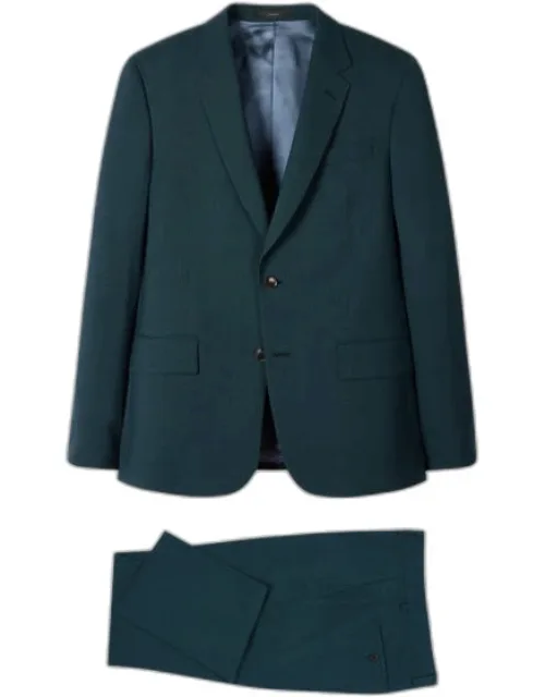 The Soho - Tailored-fit Micro Houndstooth Wool Suit