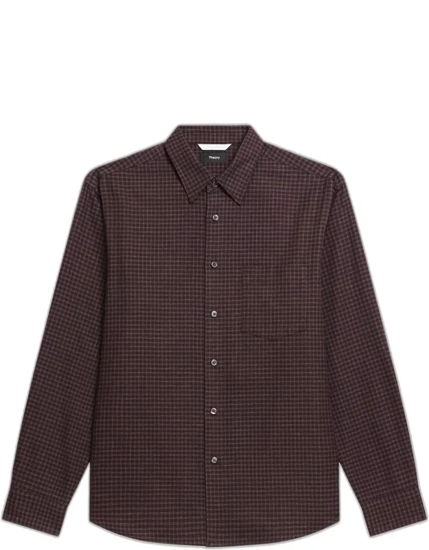 Weekend Cotton Check Button-down Shirt