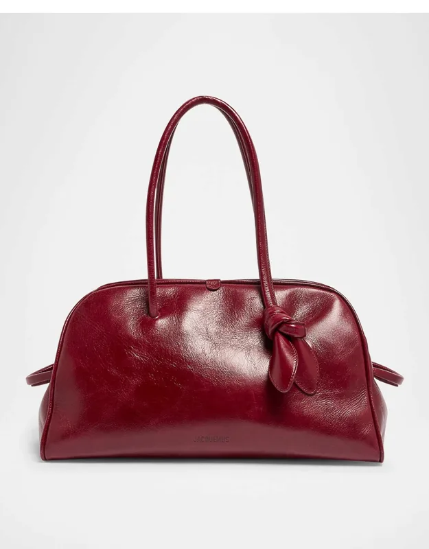 Leather Top Handle Bowling Bag