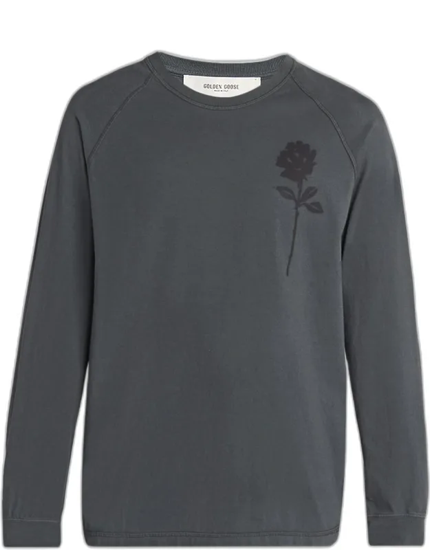 Journey Rose Cotton Long-sleeve T-shirt