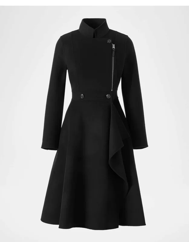 Asymmetric Wool Coat