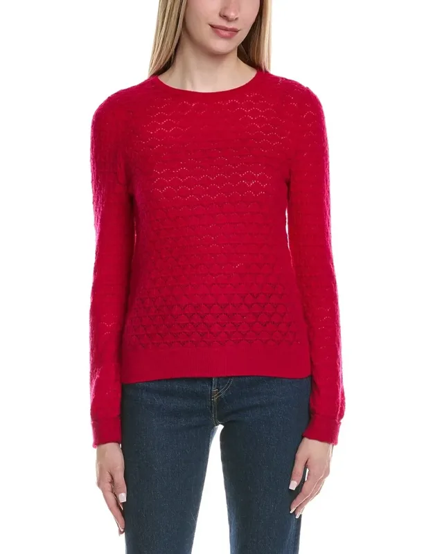 Pointelle Crewneck Sweater