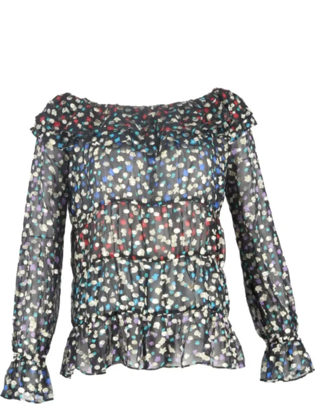 Chloe Floral-print Top In Silk