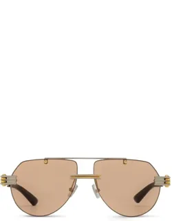 Bottega Veneta Aviator Silver Metal Italy