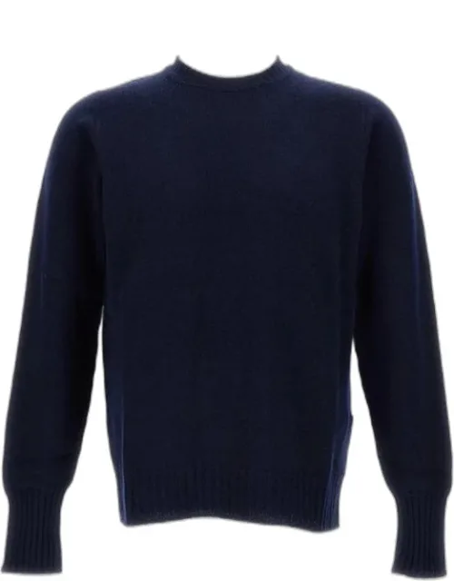 Sweater With Small Cables And Wool Blend