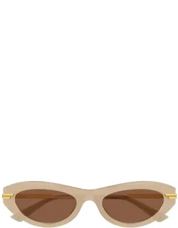 Bottega Veneta Cat-eye Acetate/metal Sunglasses