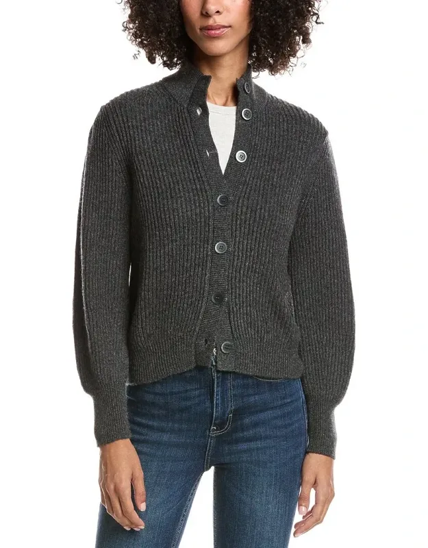 Button Wool & Cashmere-blend Cardigan