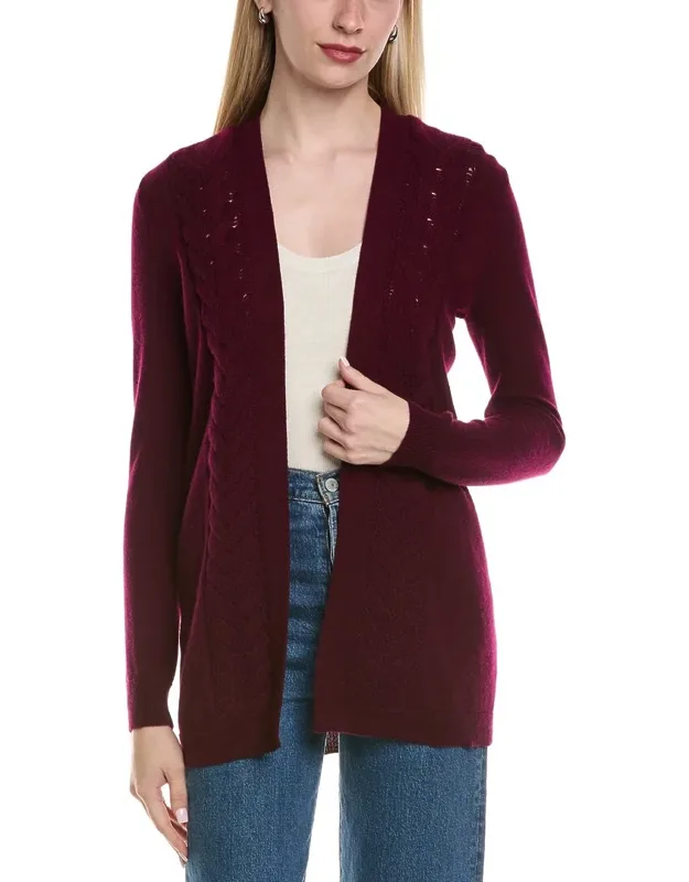 Braided Cable Wool & Cashmere-blend Cardigan