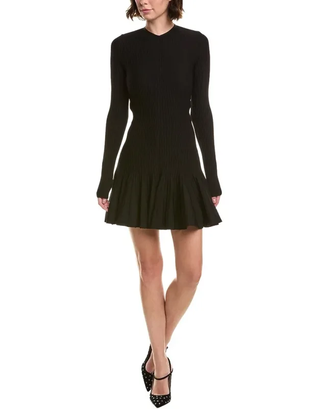 Pleated Mini Dress