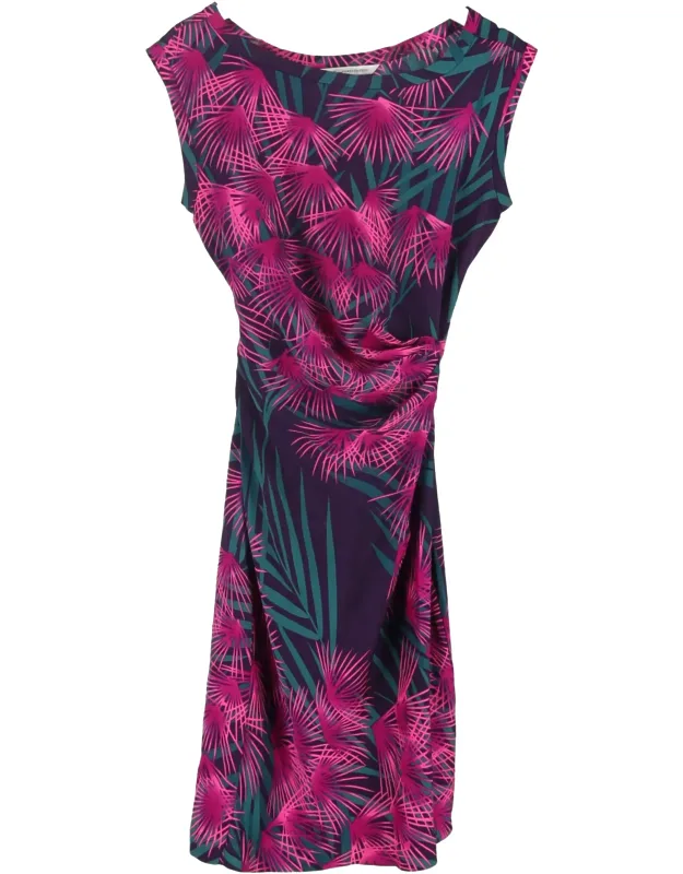 Printed Tie-waist Midi Dress