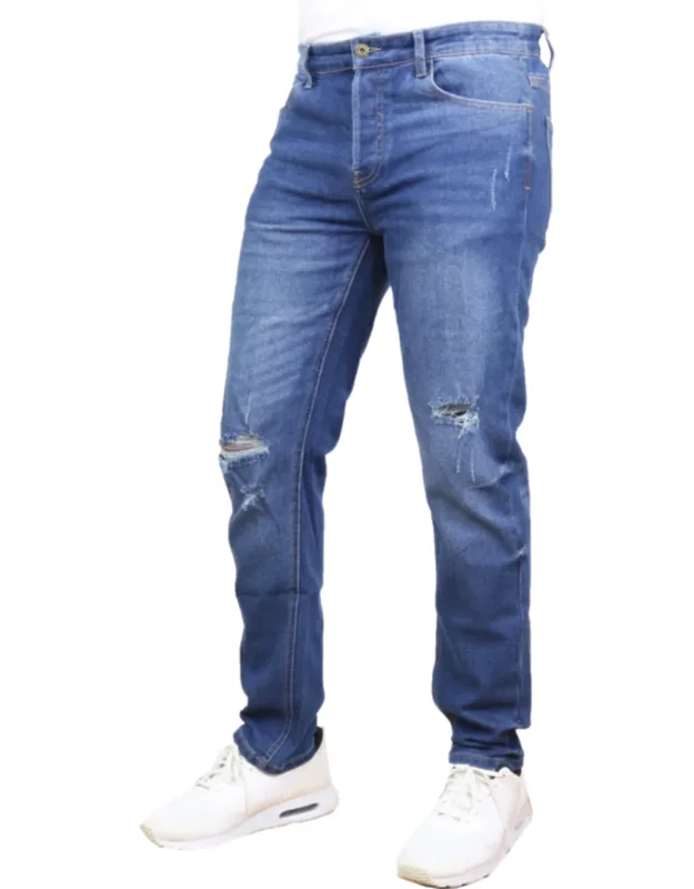 Stretch Ripped Jeans