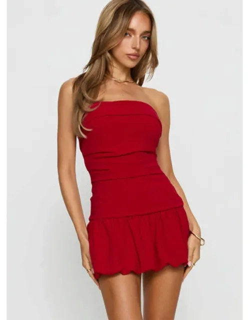 Mousse Strapless Mini Dress