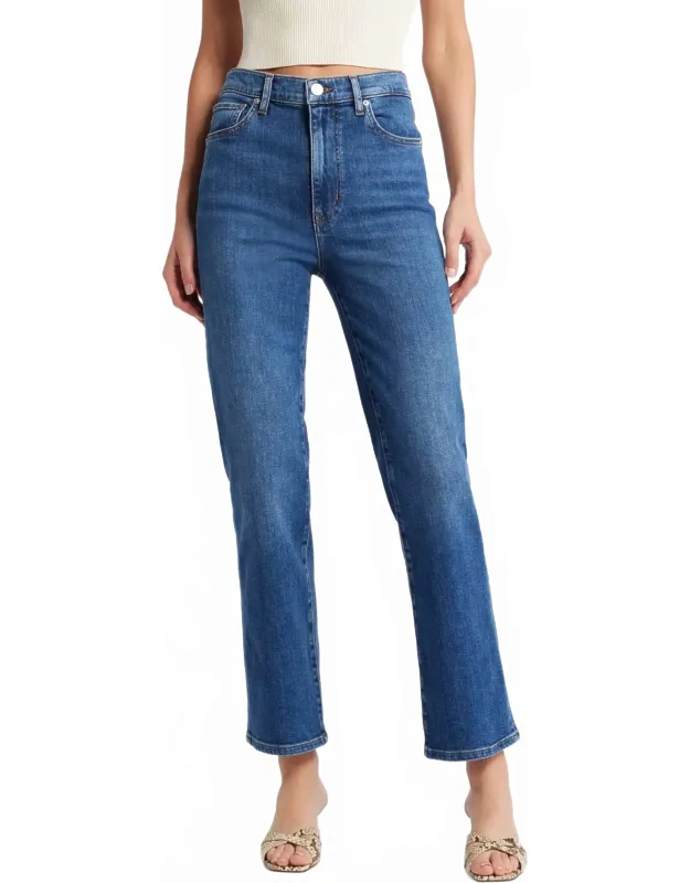 Le Sleek Straight Jean - Superstretchy Denim, High-rise Fit