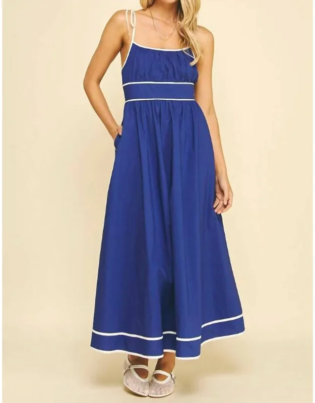 Marlie Sporty Dress With Tie Straps