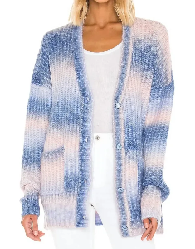 Celeste Ombre Stripe Cardigan