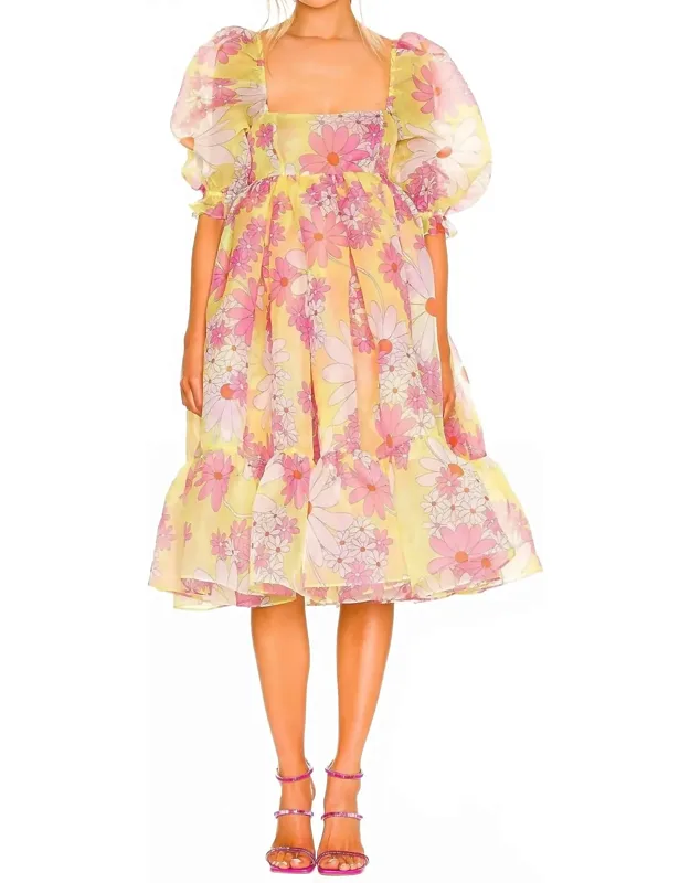 French Puff Dress