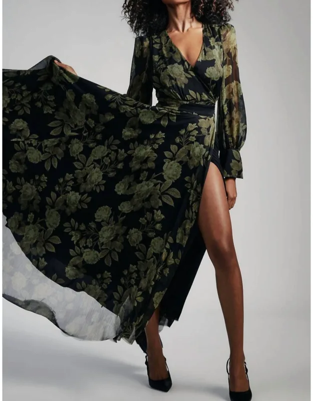 Lucianna Maxi Wrap Dress