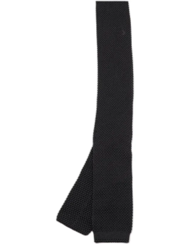 Silk Knit Skinny Tie
