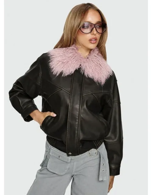 Fluffy Collar Jacket