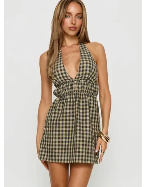 Halter Flare Mini Dress