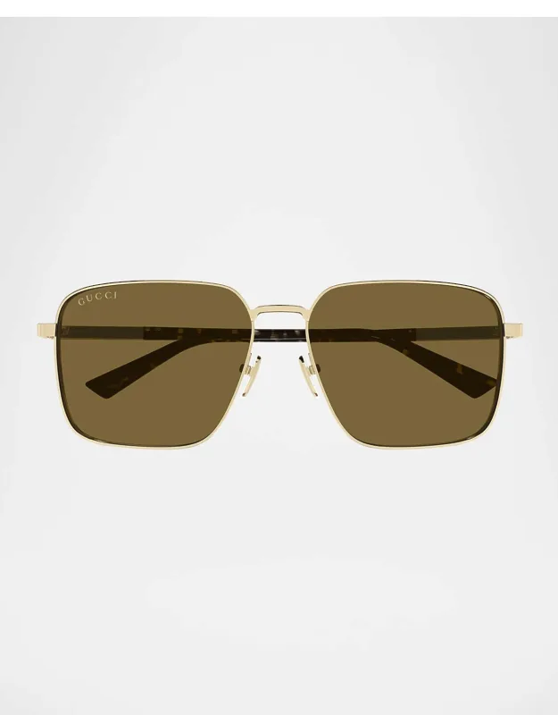 Subtle Web Square Metal Sunglasses