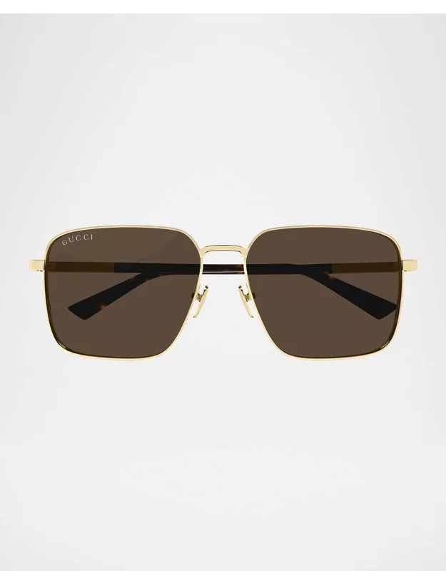 Subtle Square Metal Sunglasses