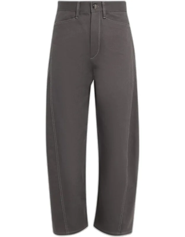 Cropped Bow-leg Jeans