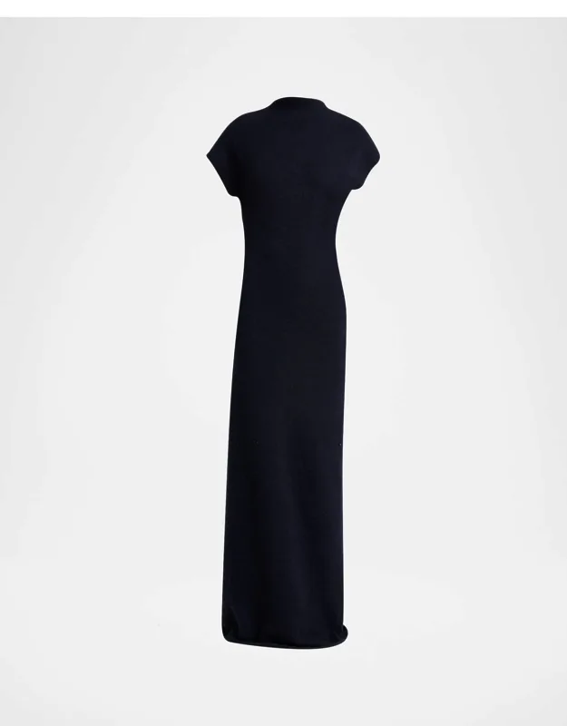 Boiled Wool Maxi Dress