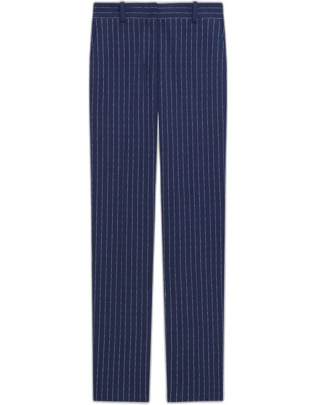 Pinstripe Slim Pants