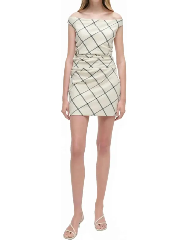Wells Off-shoulder Mini Dress