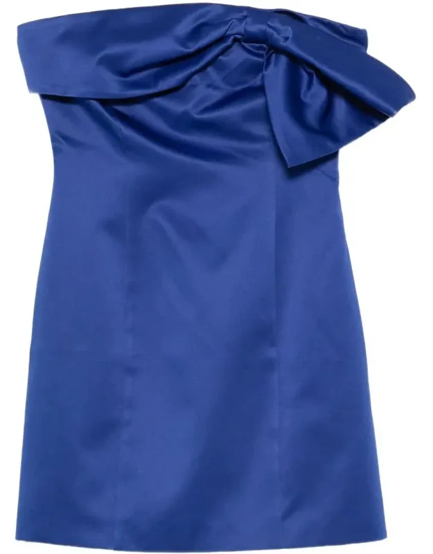 Rotate Dress Strapless Bow Detail