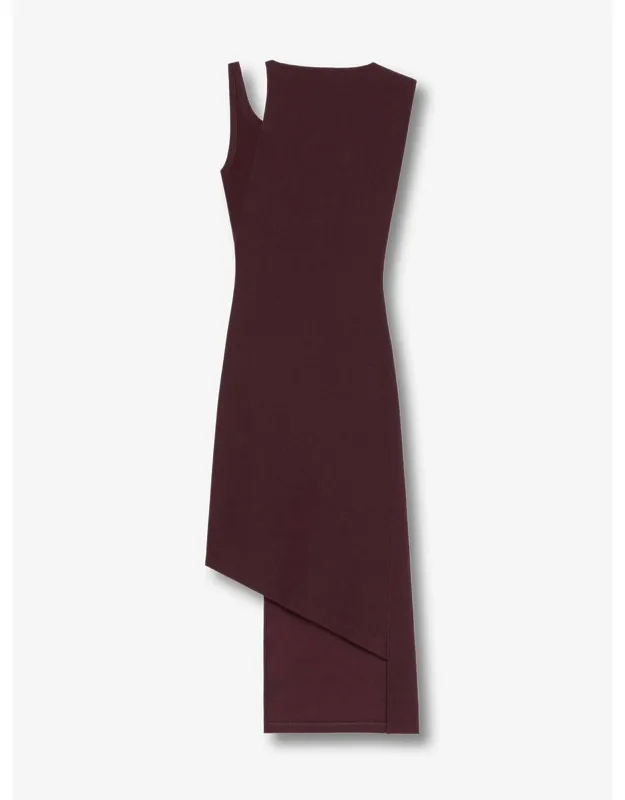 Asymmetrical Ribbed Dress